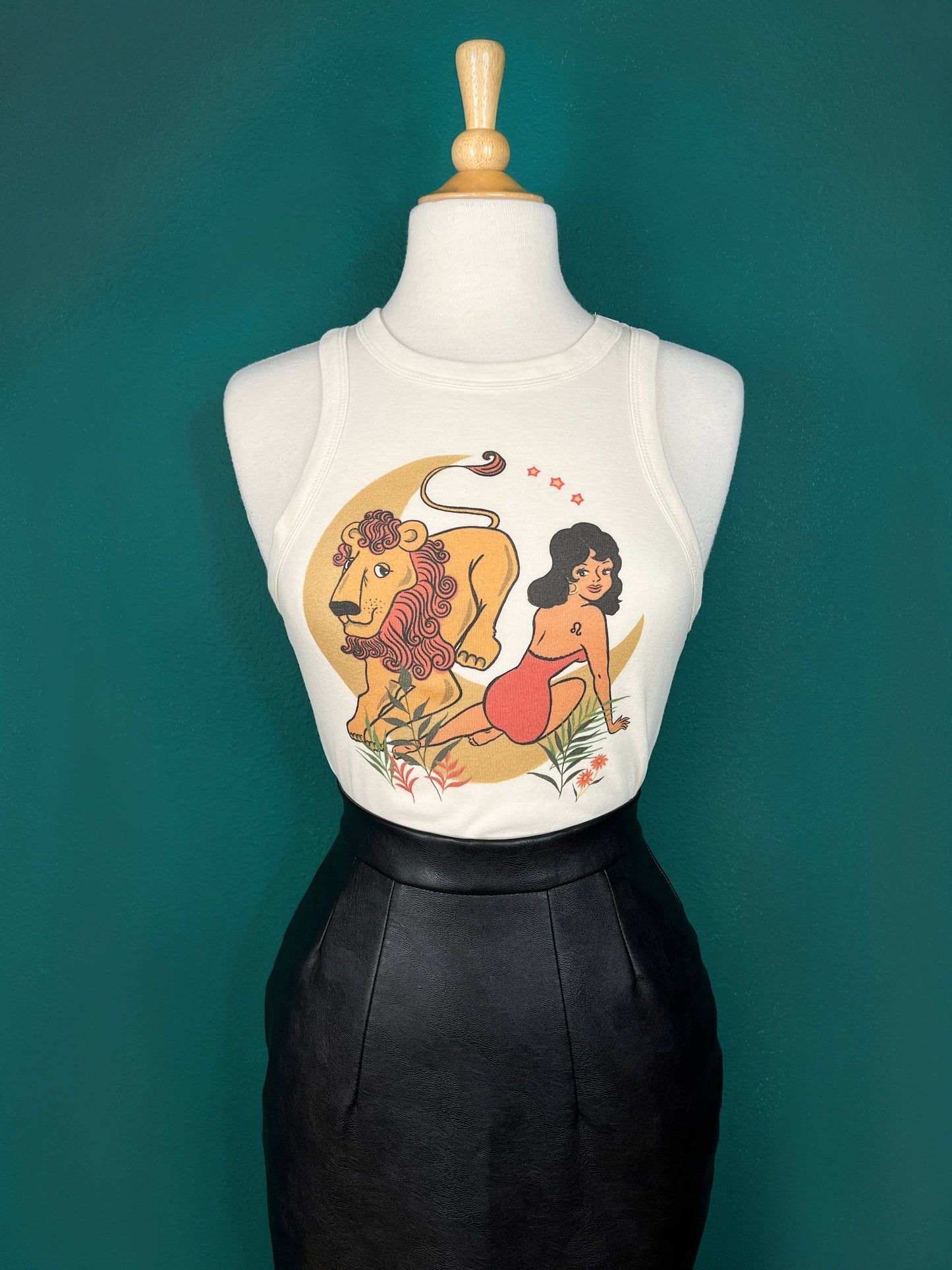 Leo Queen Astrology Racer Tank