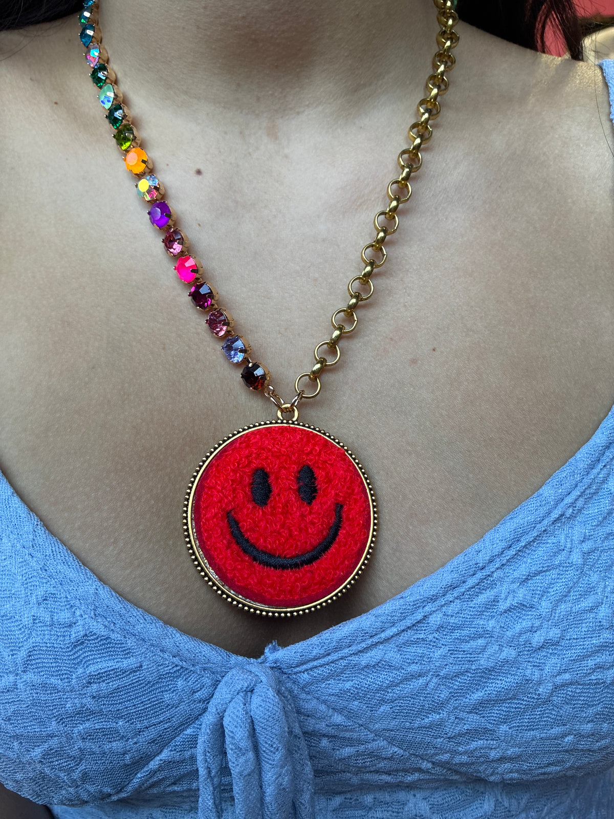 Red Smiley Necklace