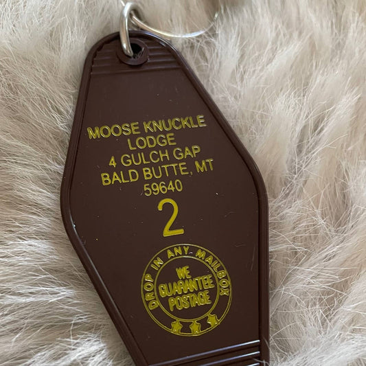 Motel Key Fob - Moose Knuckle Lodge