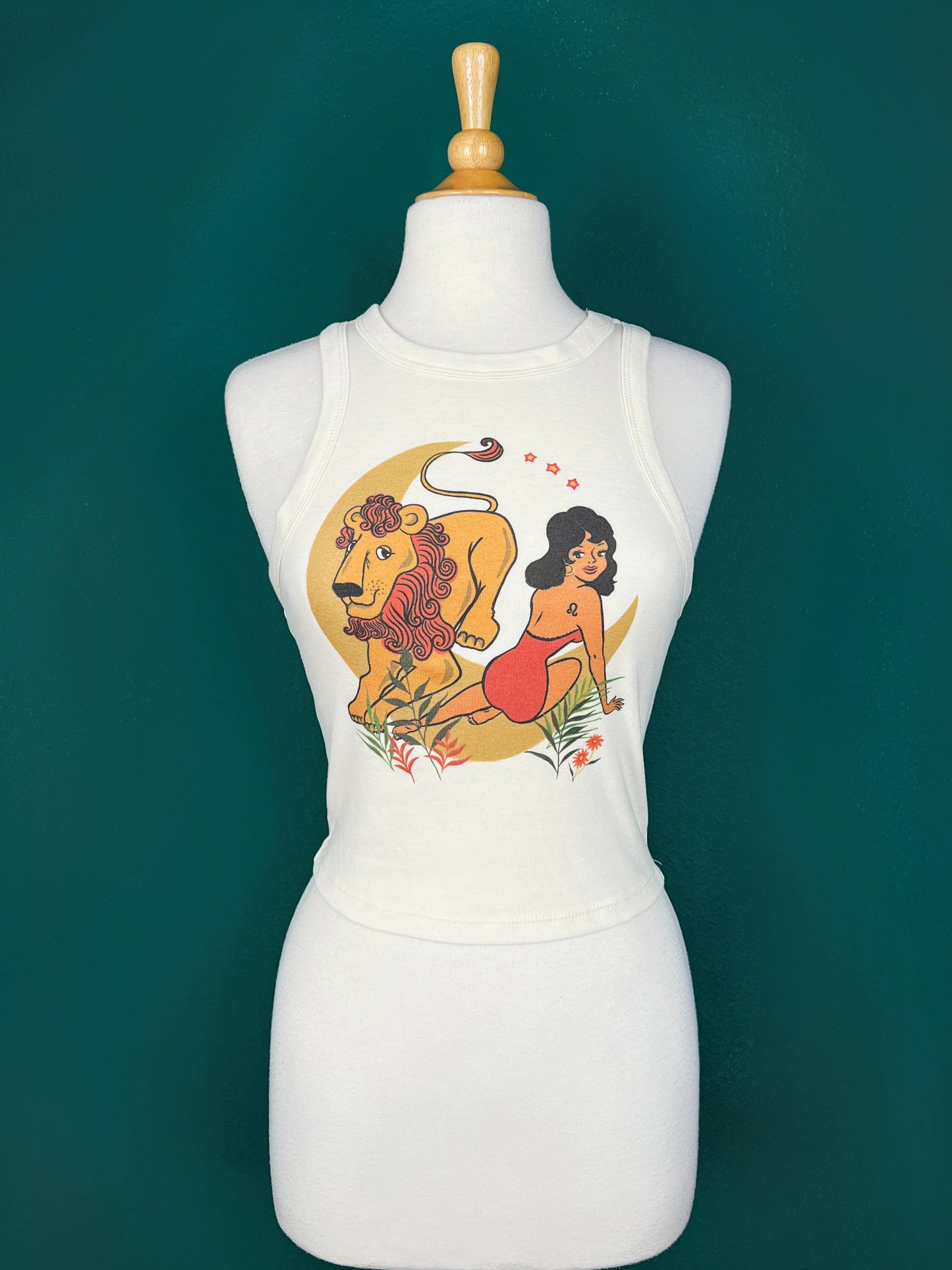 Leo Queen Astrology Racer Tank