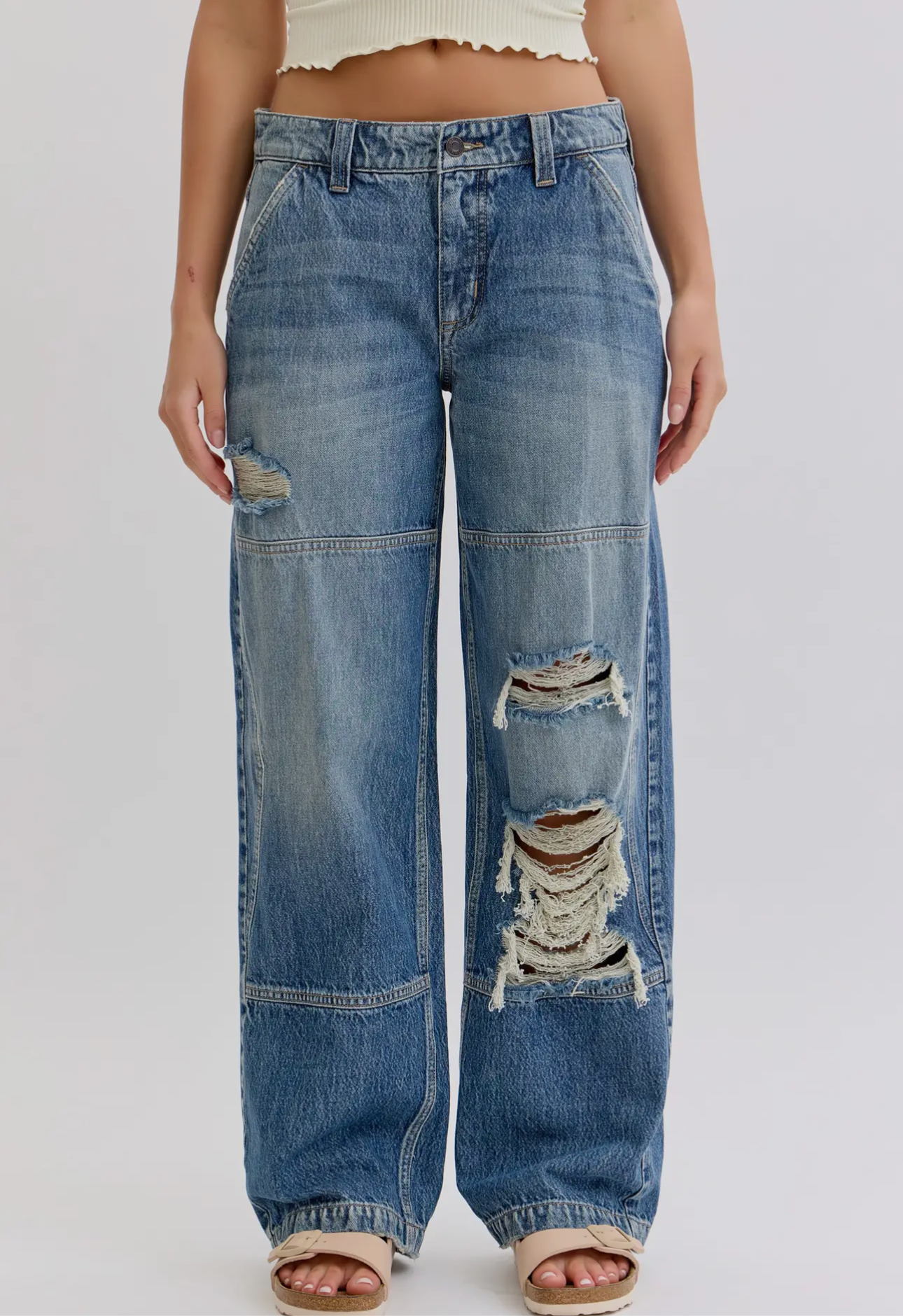 Low Rise Baggy Jeans