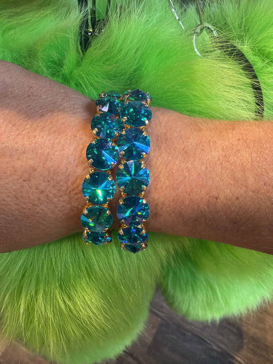 Turquoise AB Stretch Bracelet