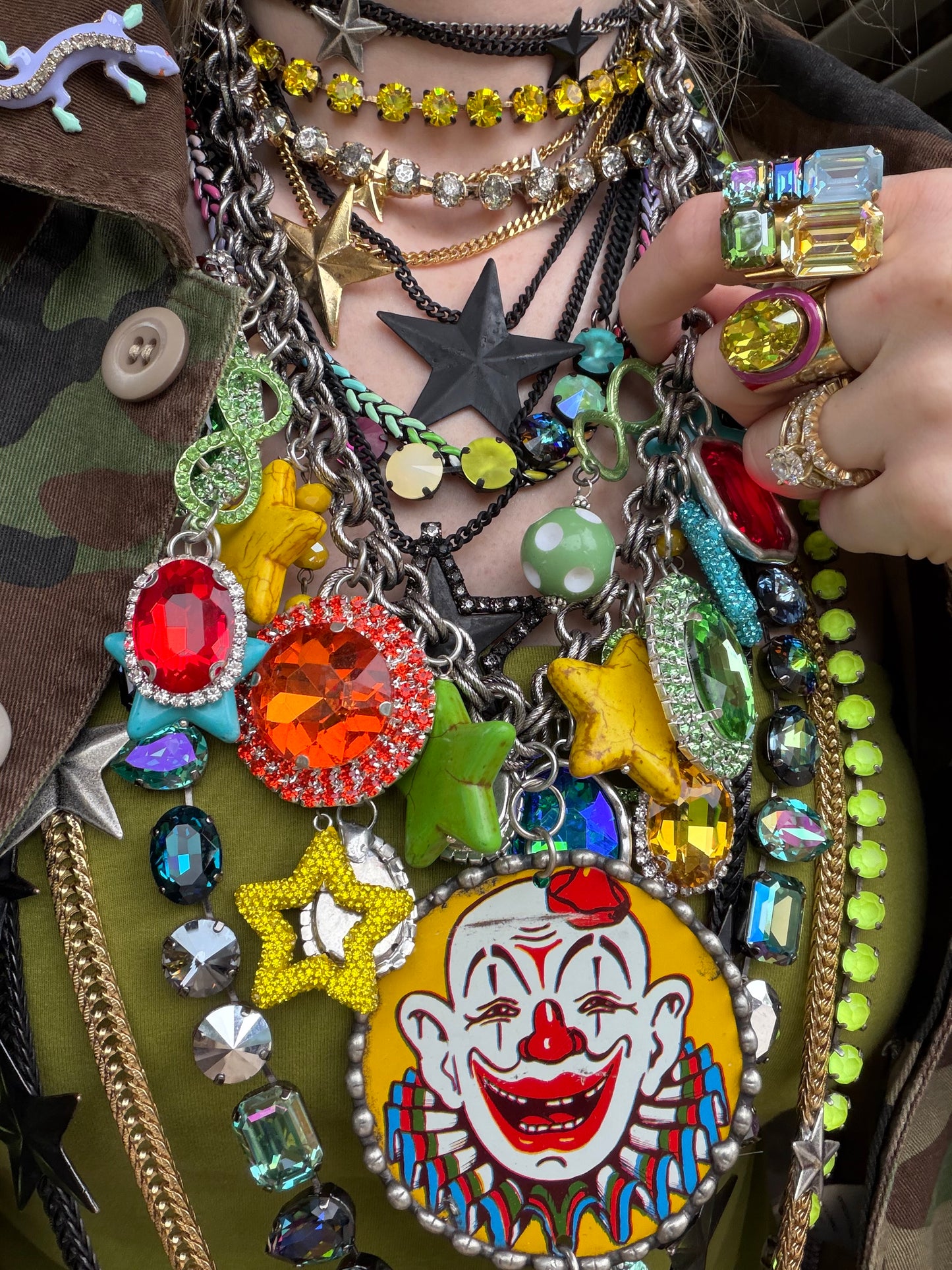 Sweet Cheeks Clown Necklace