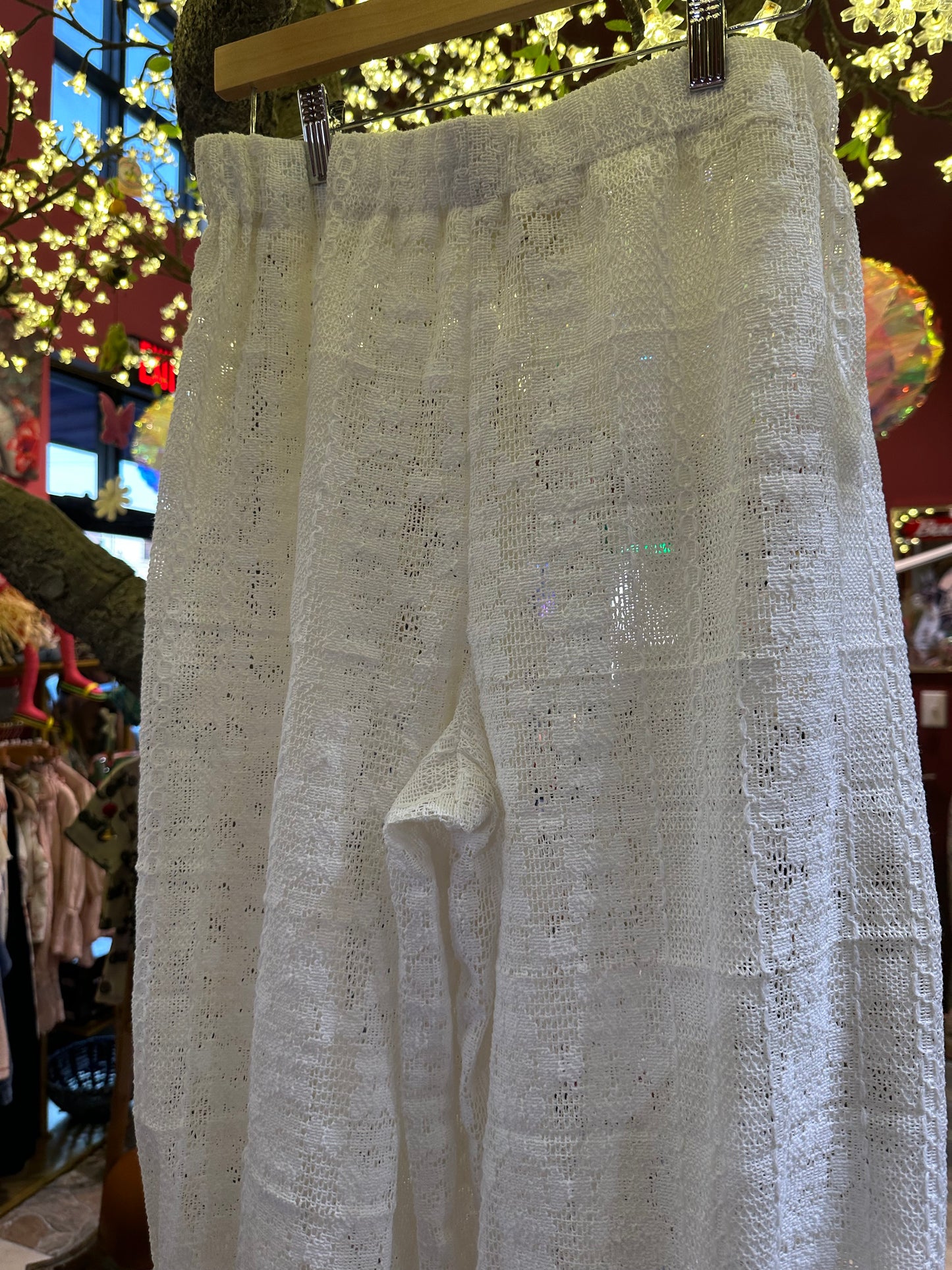 Linen Gauze White Lace Bloomers