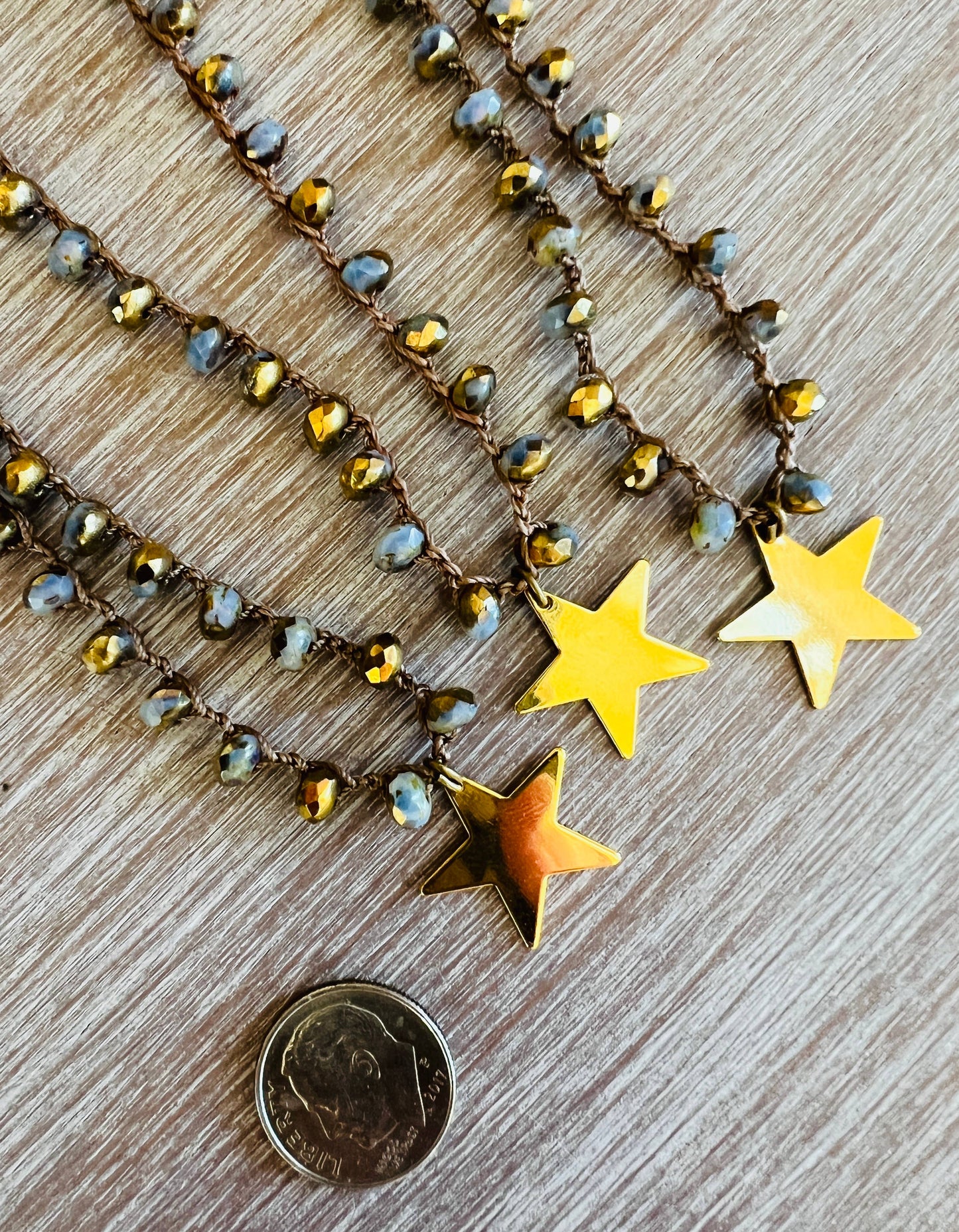 Star Shine Shimmering Crystal Friendship Necklace