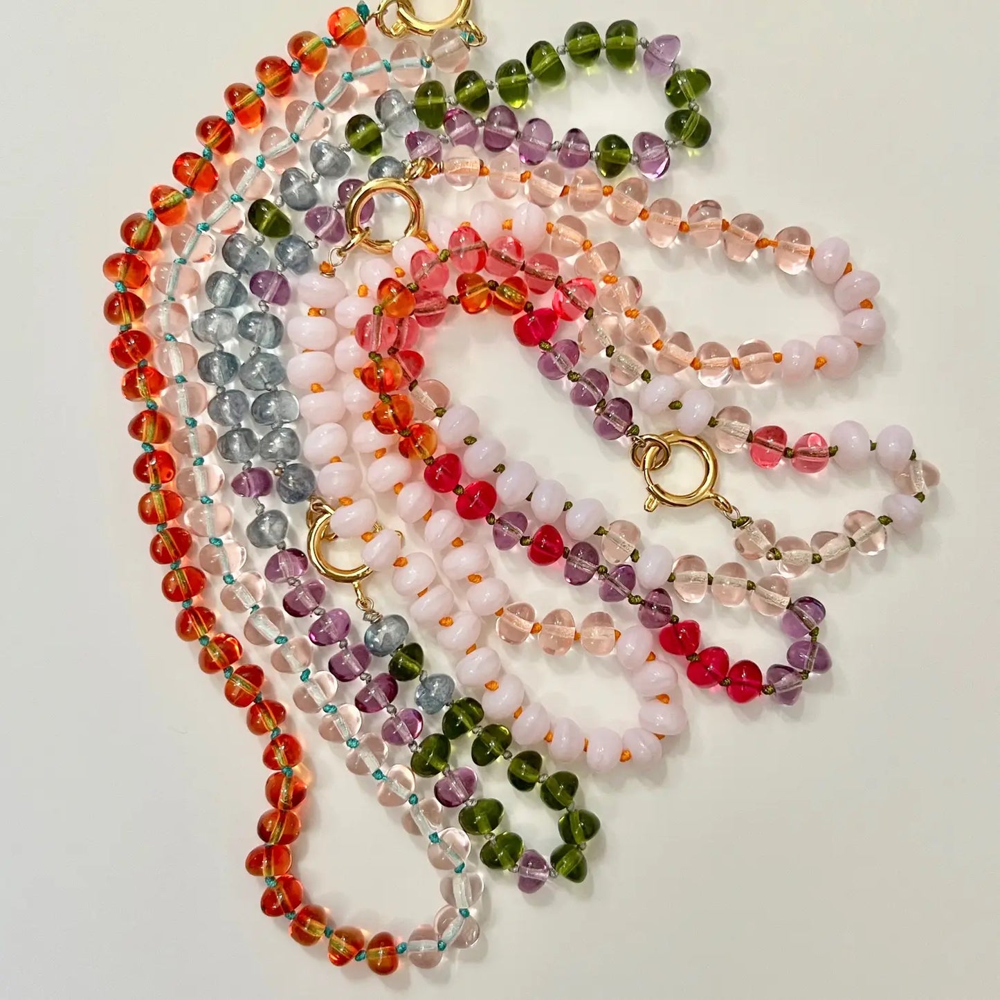 Warm Multi Color Bauble Necklace