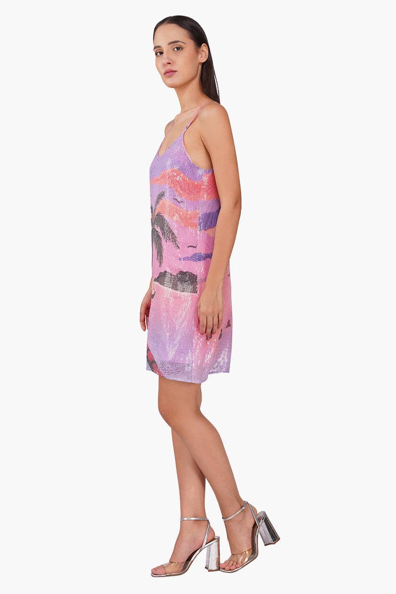 Glimmer Slip Short Dress