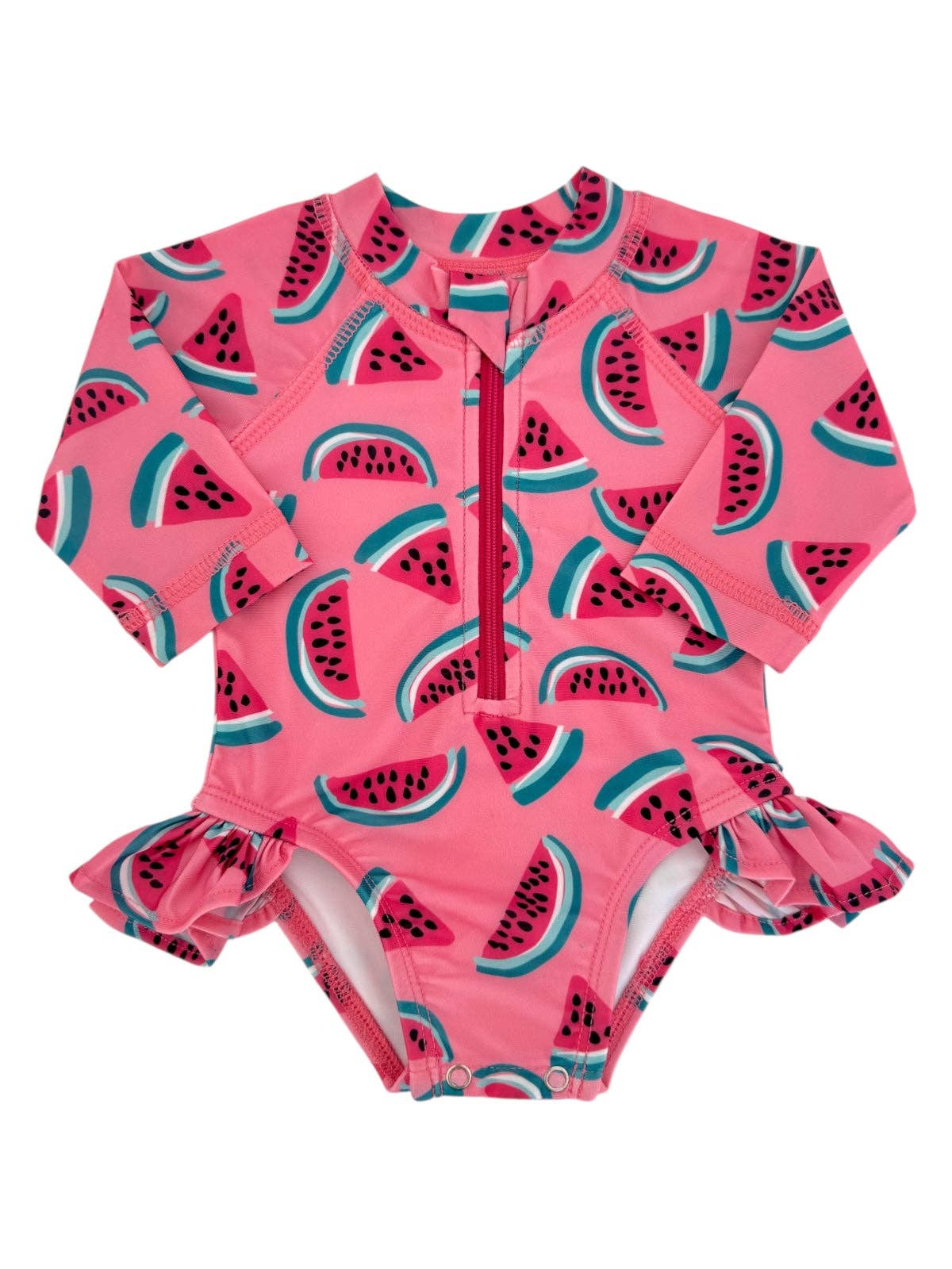 Watermelon / Skipper Rashguard Swimsuit / UPF 50+