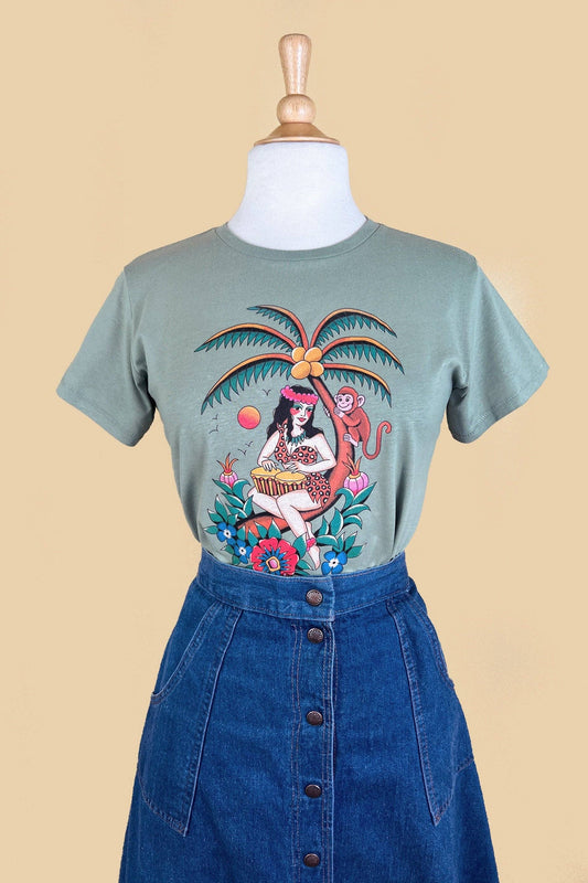 Bongo Baby Mini Tee in Sage