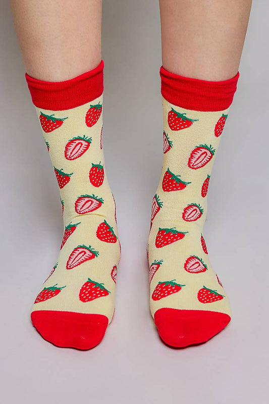 Playful Prints Colorful Novelty Crew Soft Socks