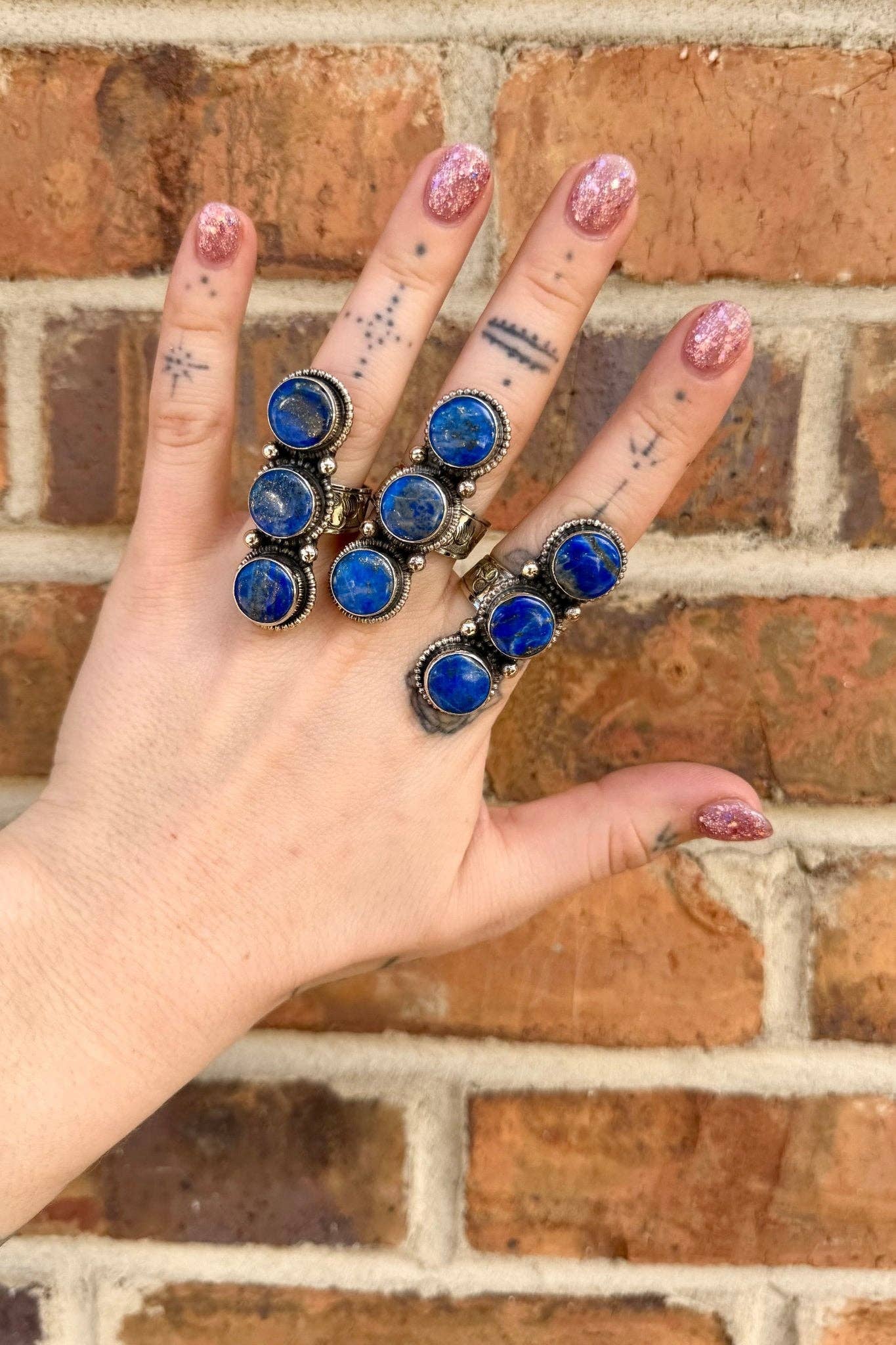Triple Stack Lapis Ring