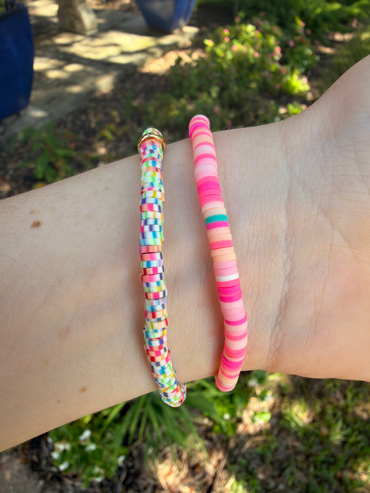 Pair of cute stretch bracelets