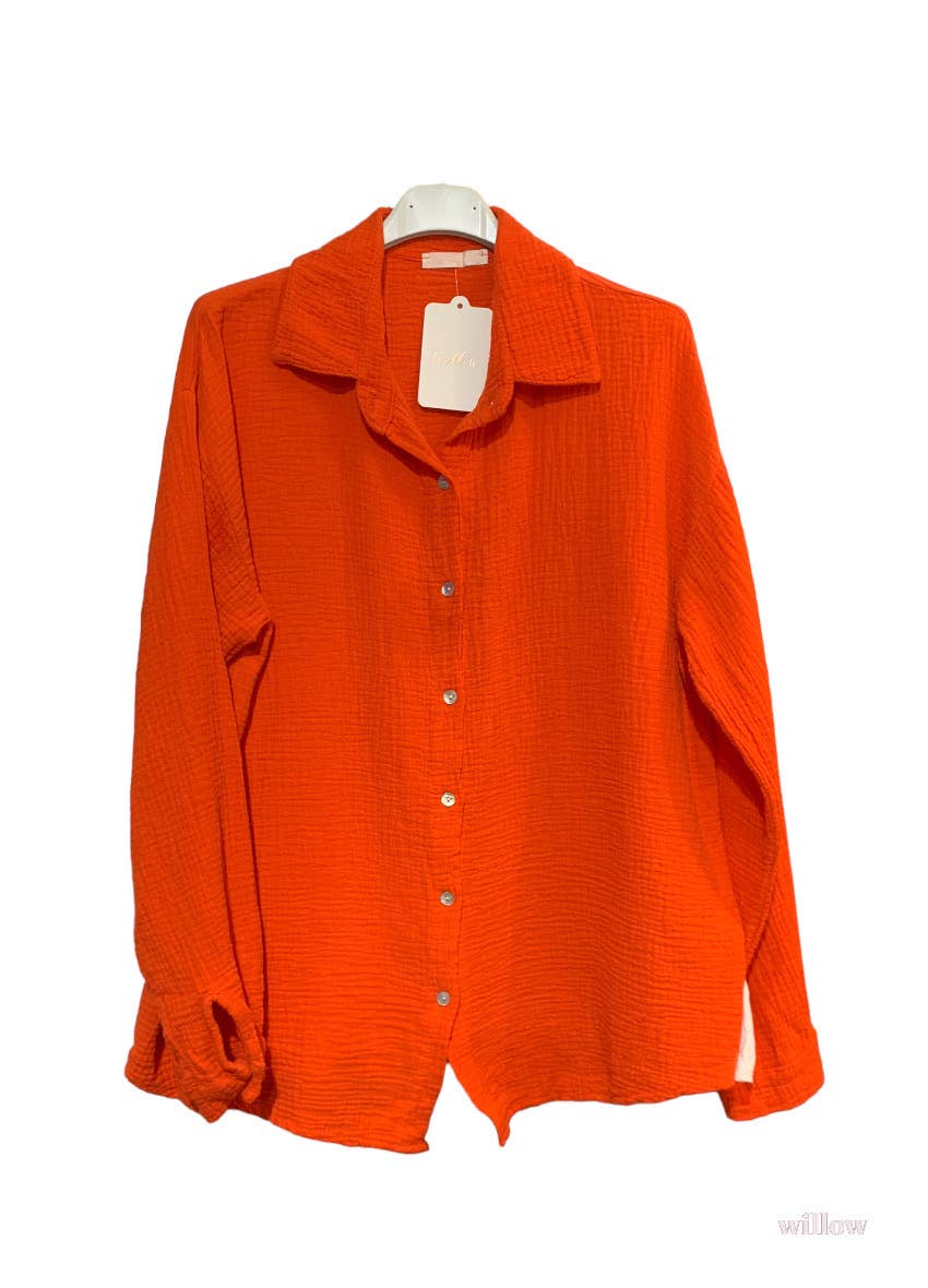 Cotton gauze shirt