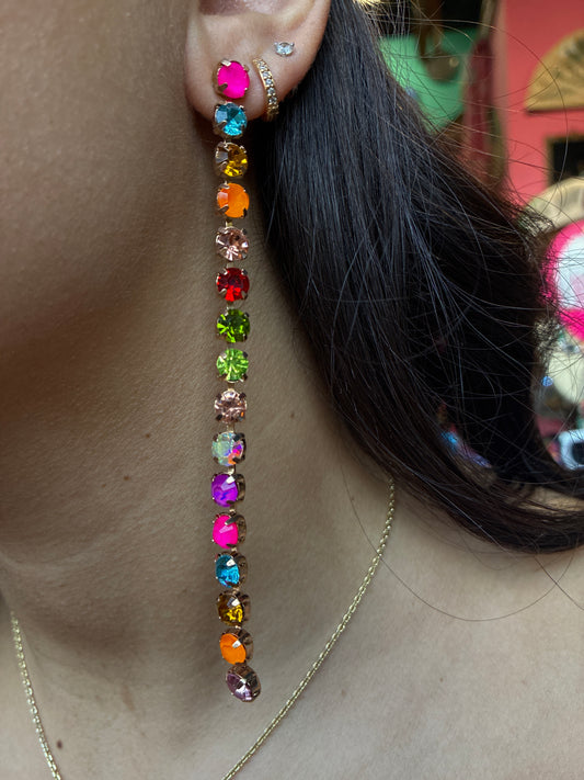 Rhinestone Drop Earrings