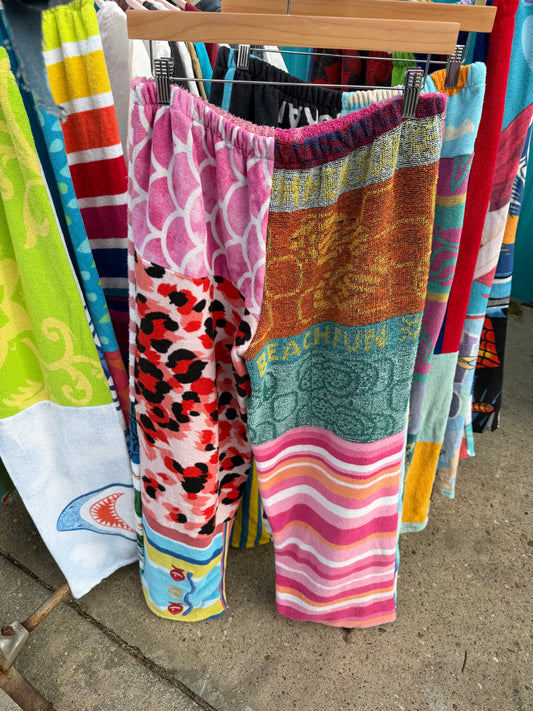 New BeachTowel Patchwork Pants