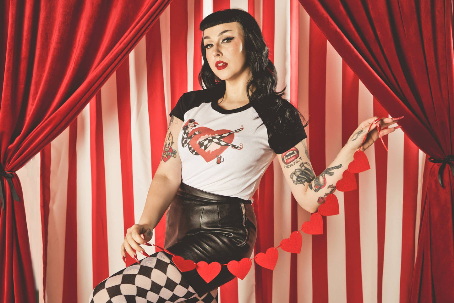 Cheeky Little Joker Short Raglan Cropped Baby tee