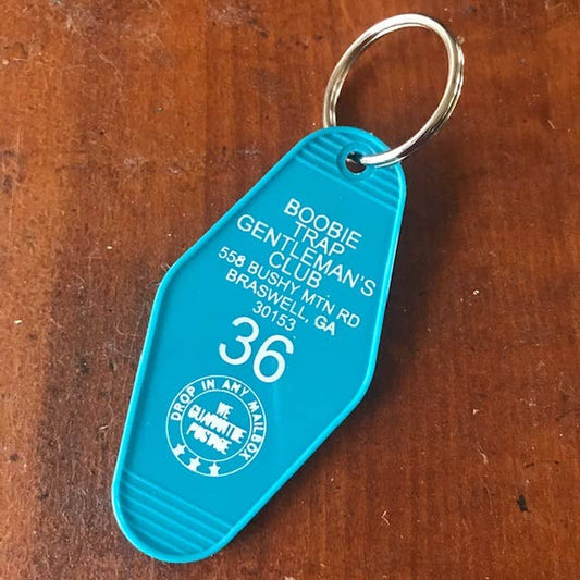 Motel Key Fob - Boobie Trap Gentleman's Club