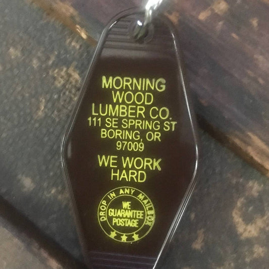 Motel Key Fob - Morning Wood Lumber Co.
