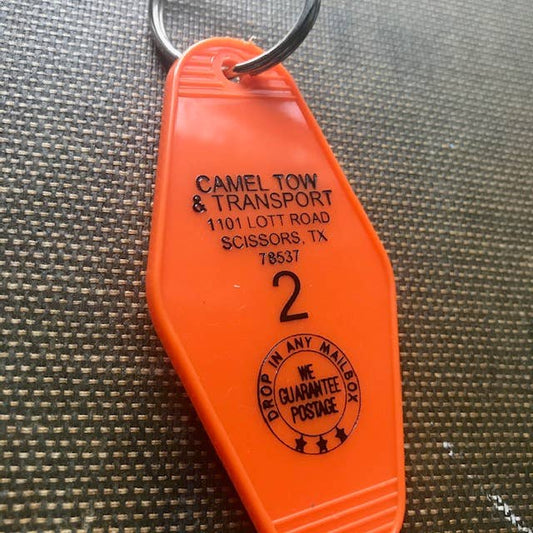Motel Key Fob - Camel Tow & Transport