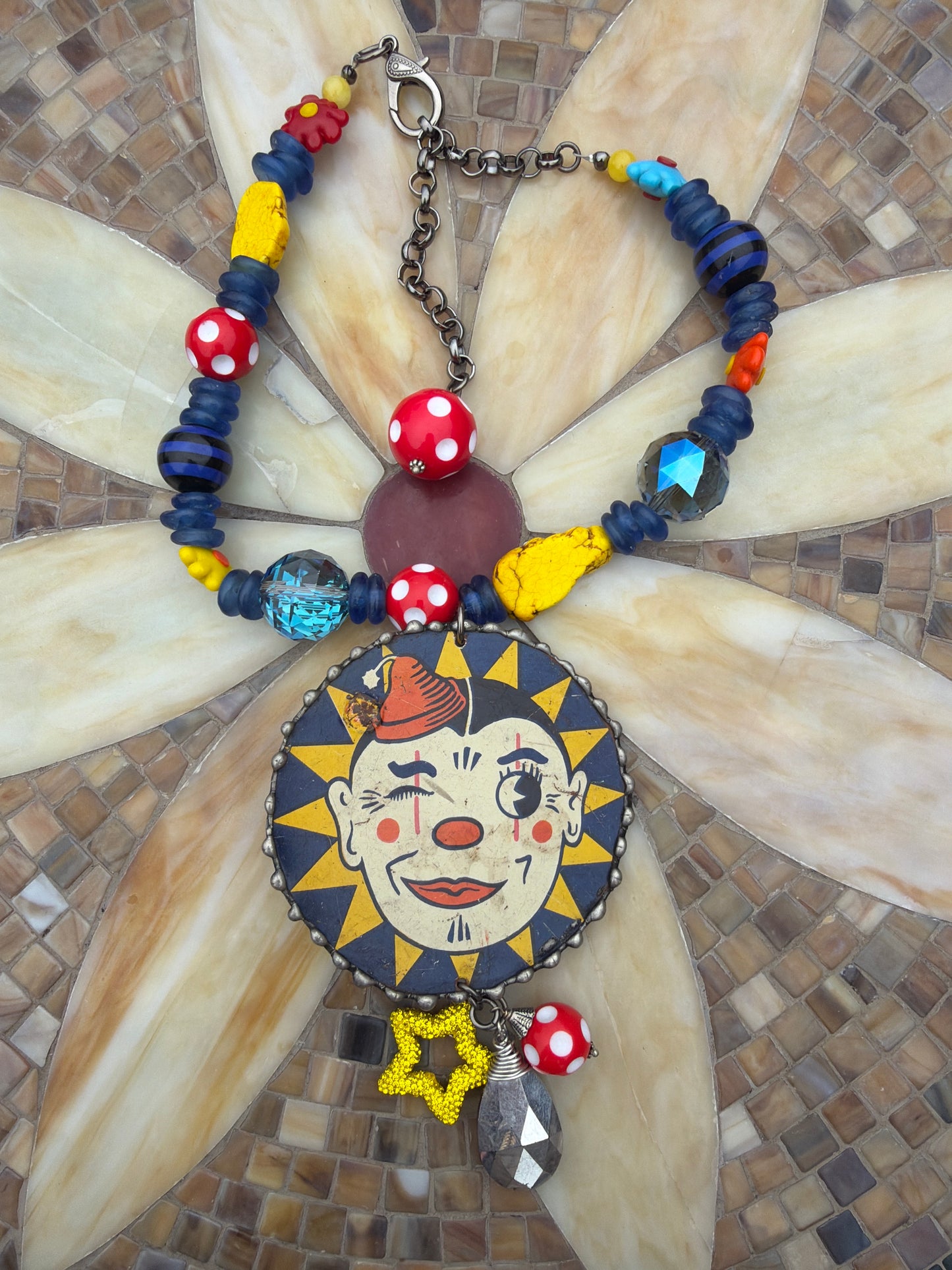 Pokey the clown necklace