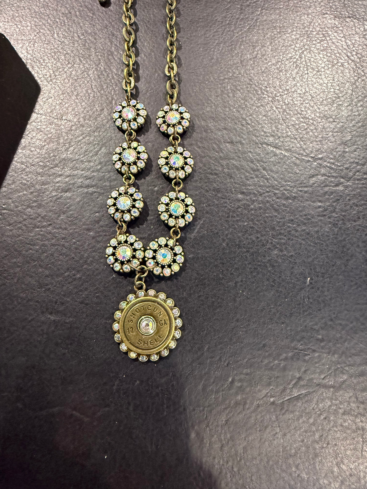 Bling Shotgun Shell Necklace