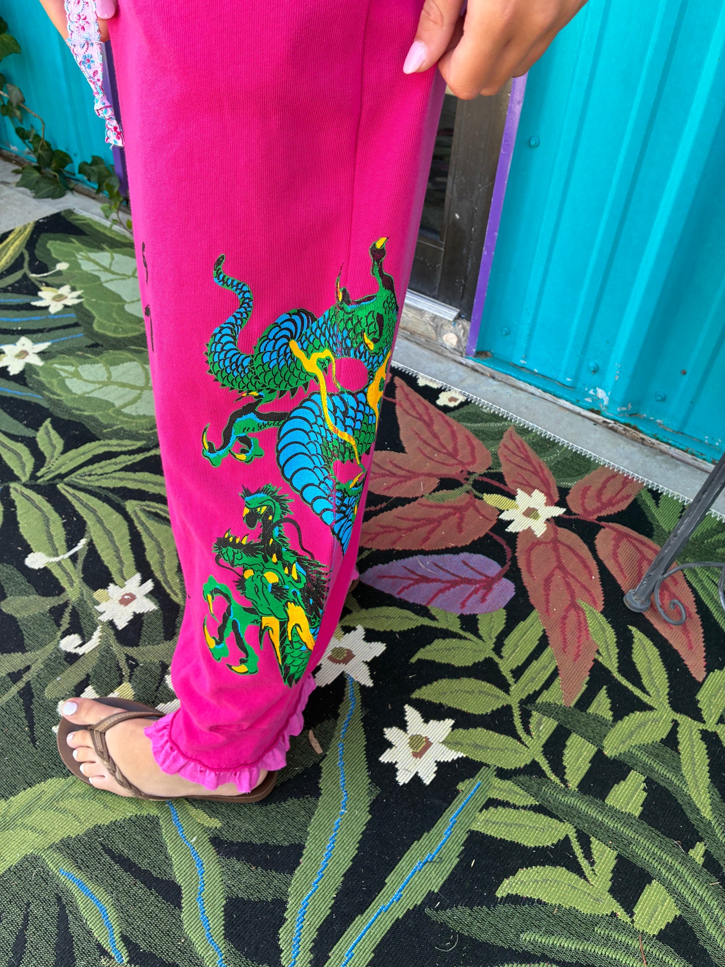 Pink Star Dragon Sweatpants