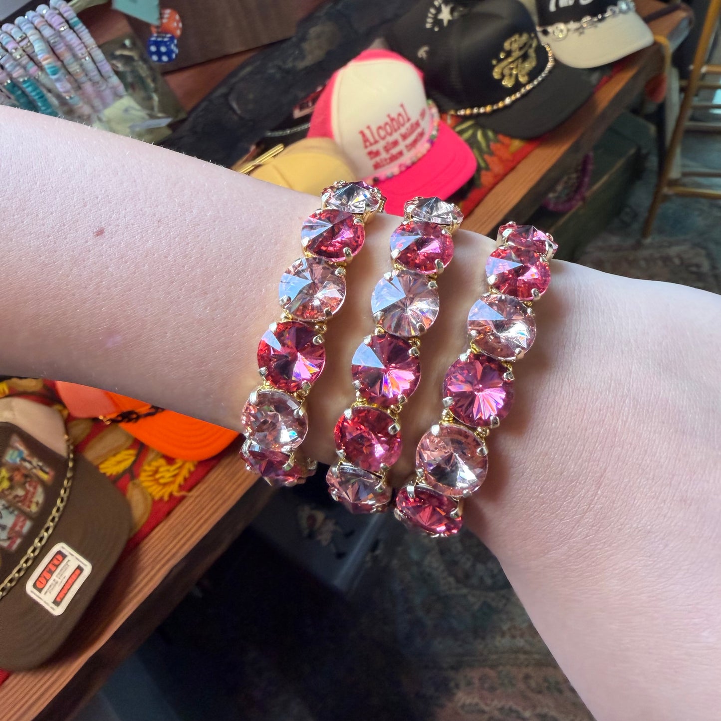 Pink Sunlight Stretch Bracelet