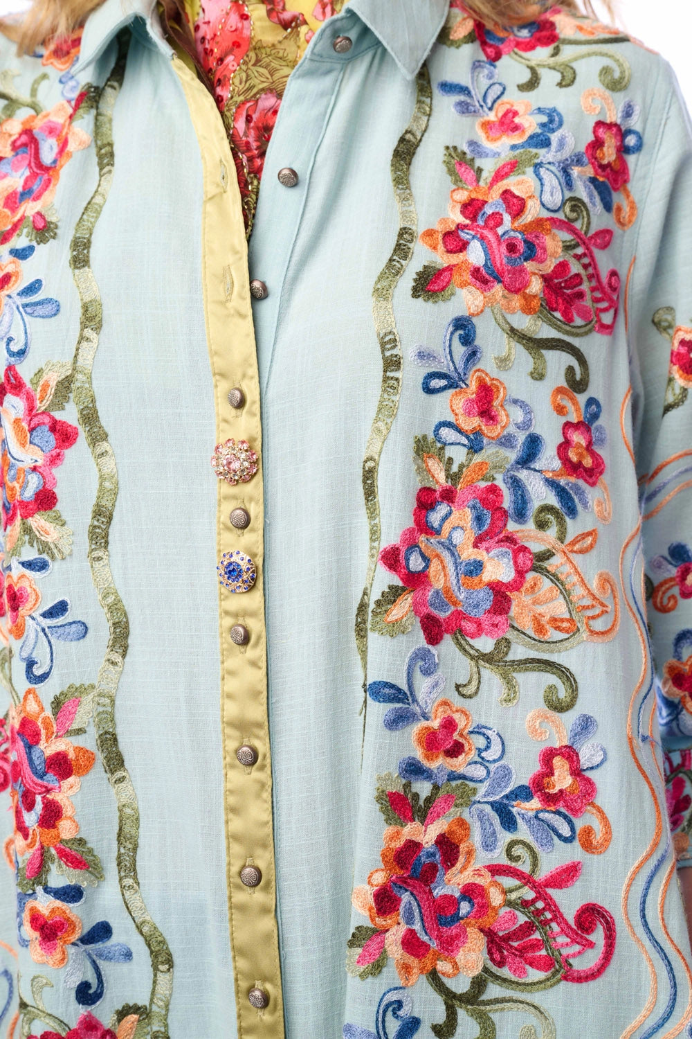 Blue Butterfly Duster Dress