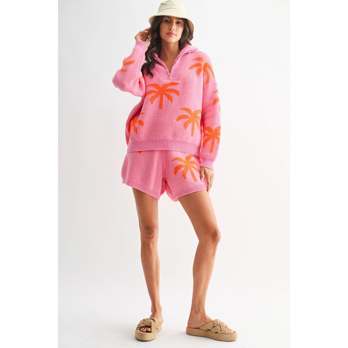 Pink and orange Palm Tree Lounge Set