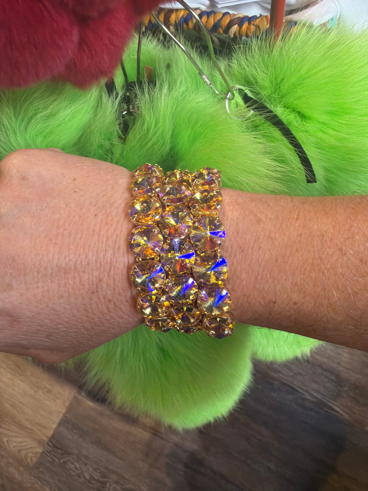 Golden AB Stretch Bracelet