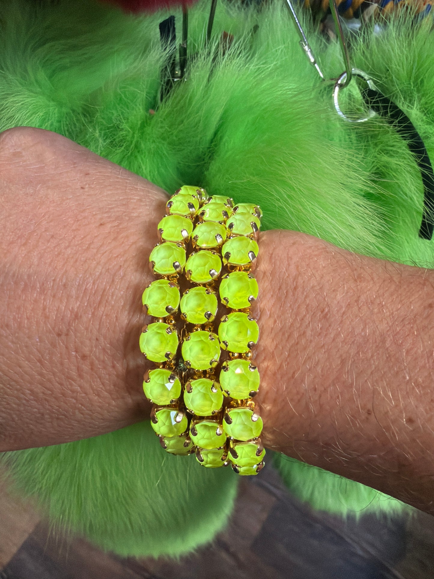 Chartreuse Stretch Bracelet