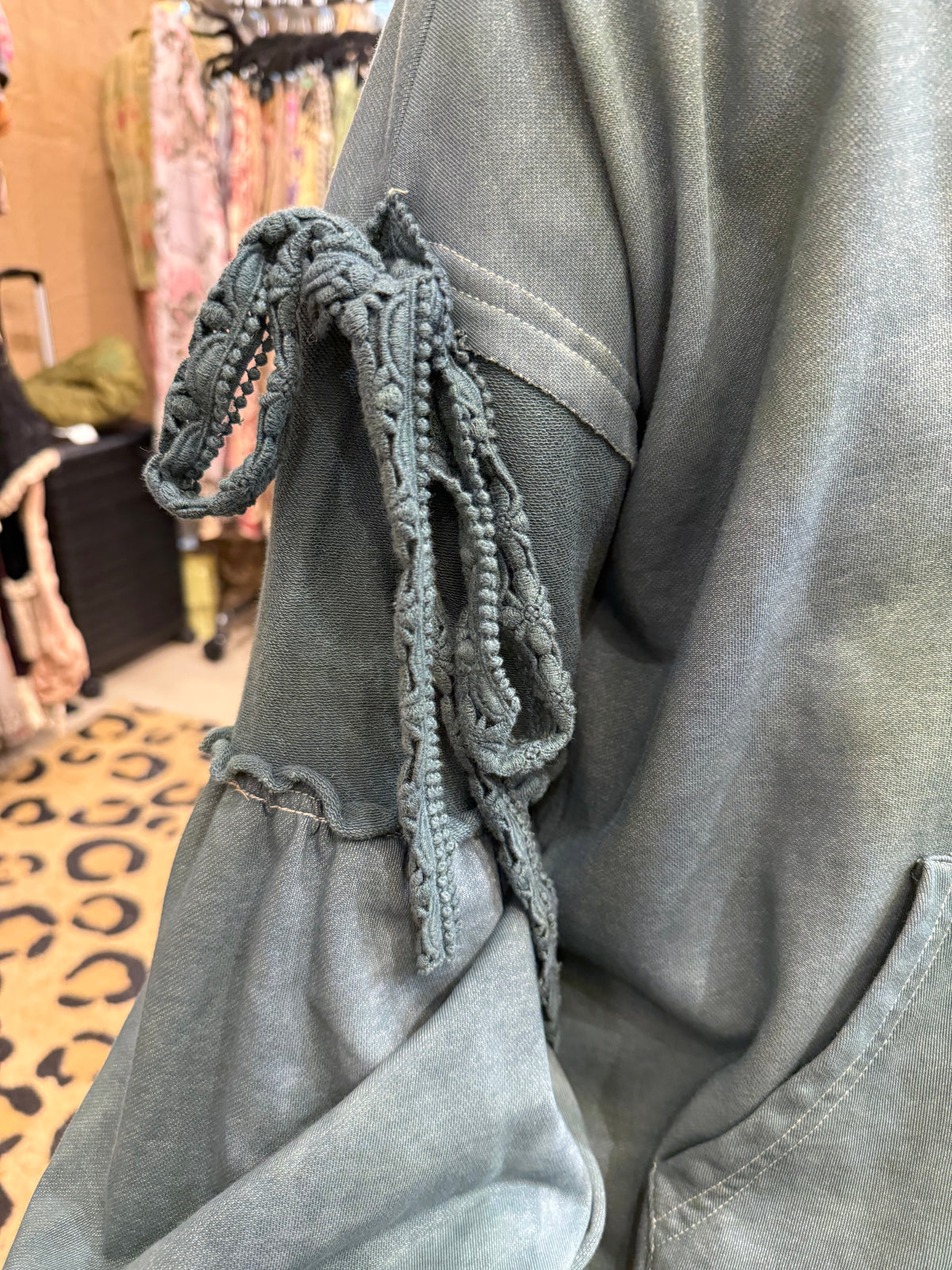 Teal Tied About Jacket