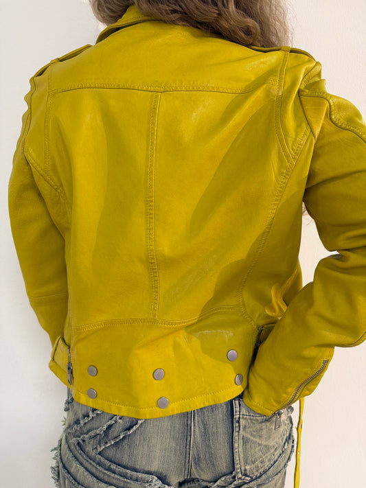 Yellow Leather Jacket