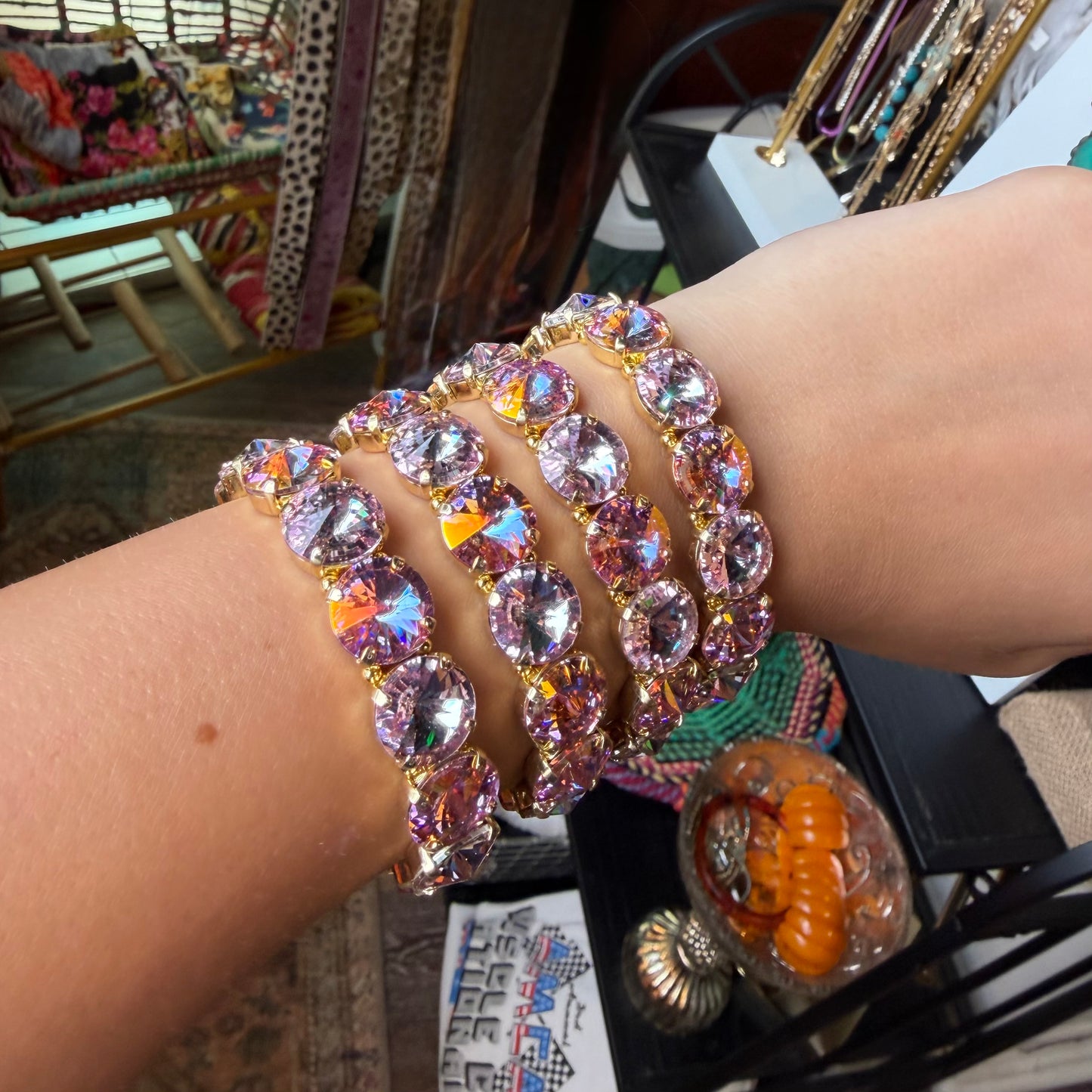 Purple Sunlight Stretch Bracelet