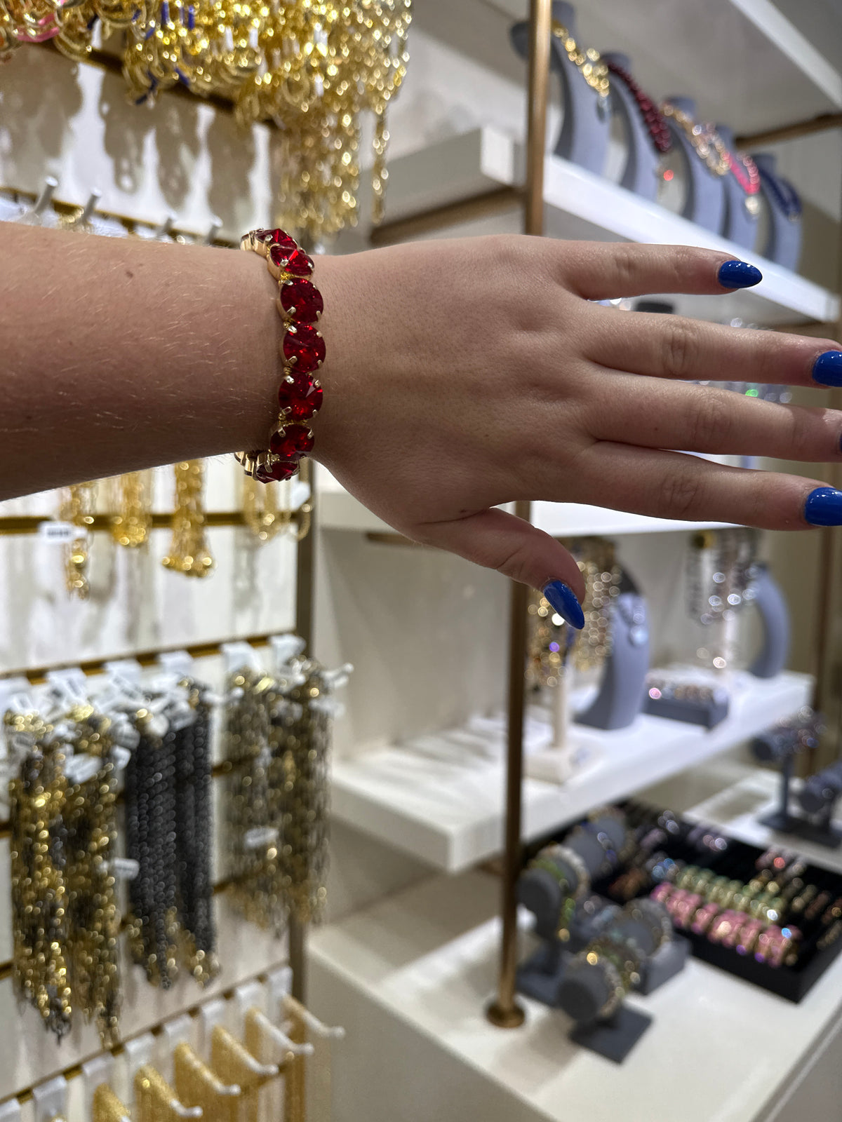 Ruby Red Stretch Bracelet