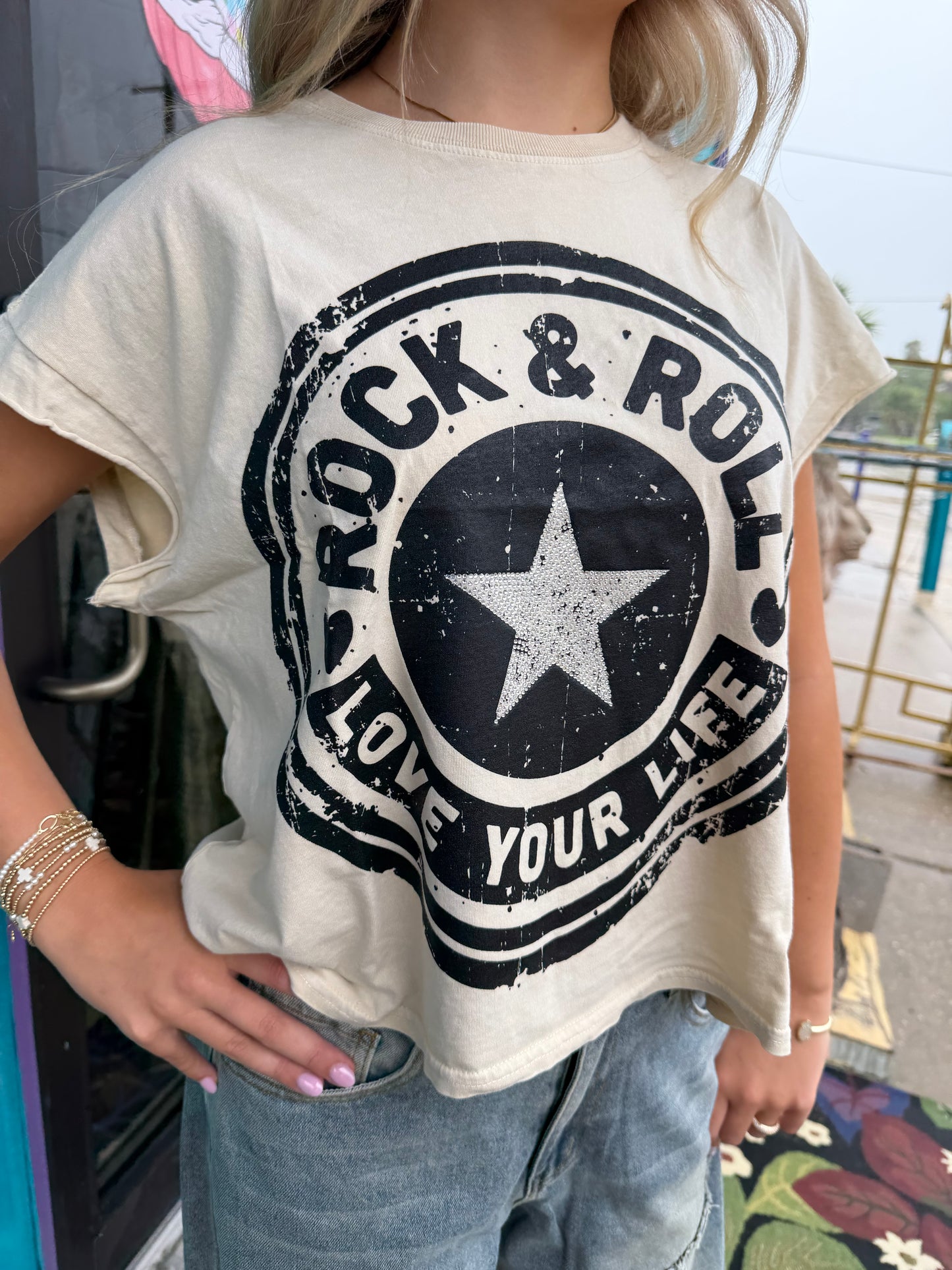 Rock Star Cropped T-Shirt