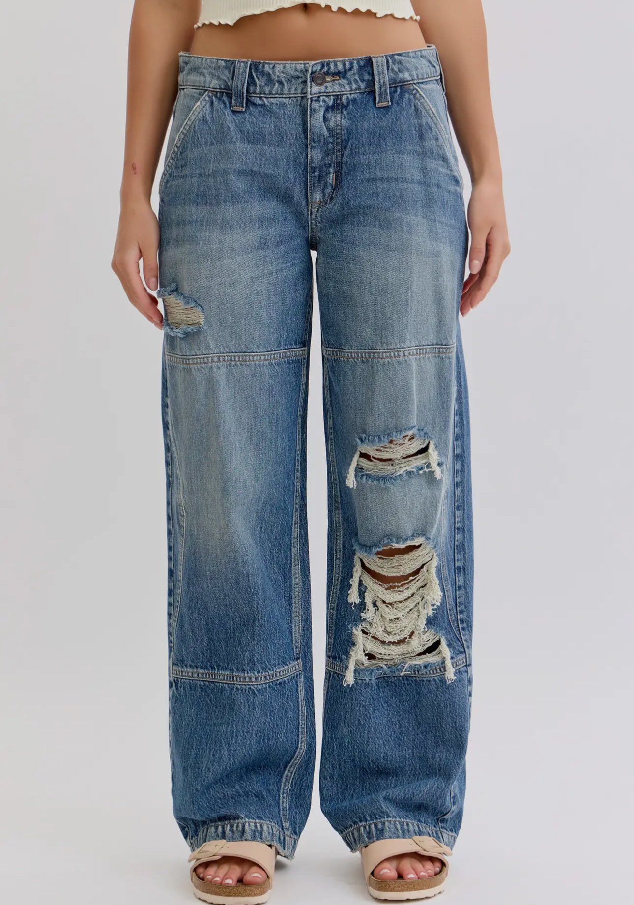 Low Rise Baggy Jeans