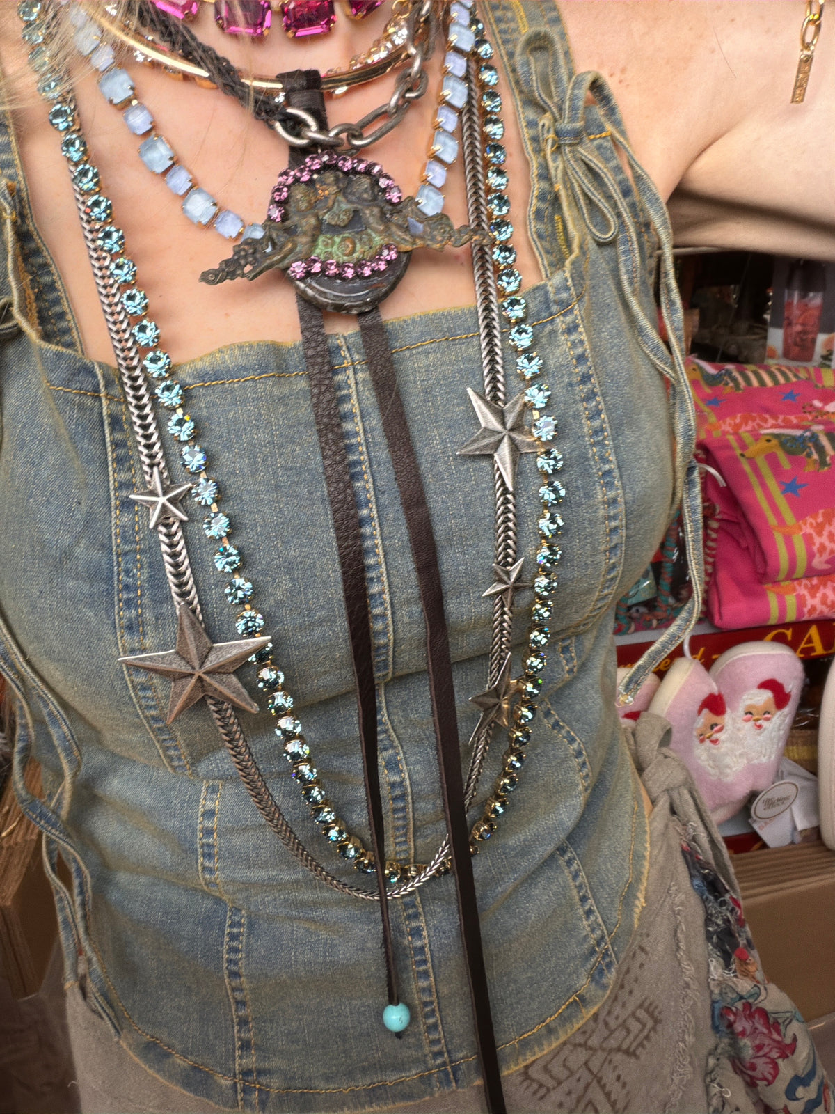 Vintage Cherub Charm Necklace