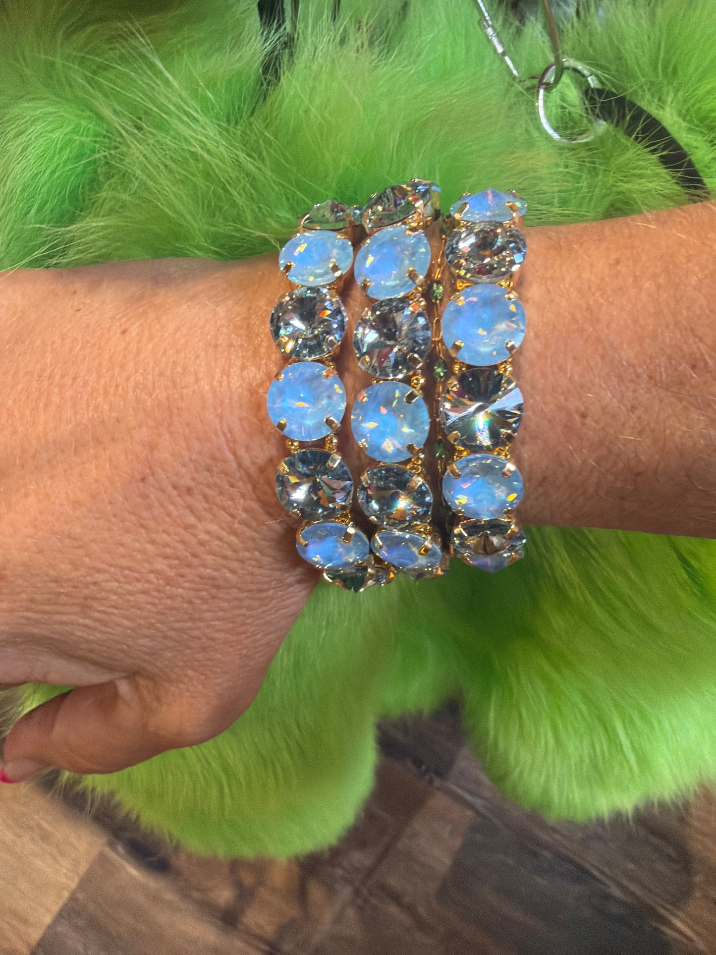 Blue Sky Mix Stretch Bracelet