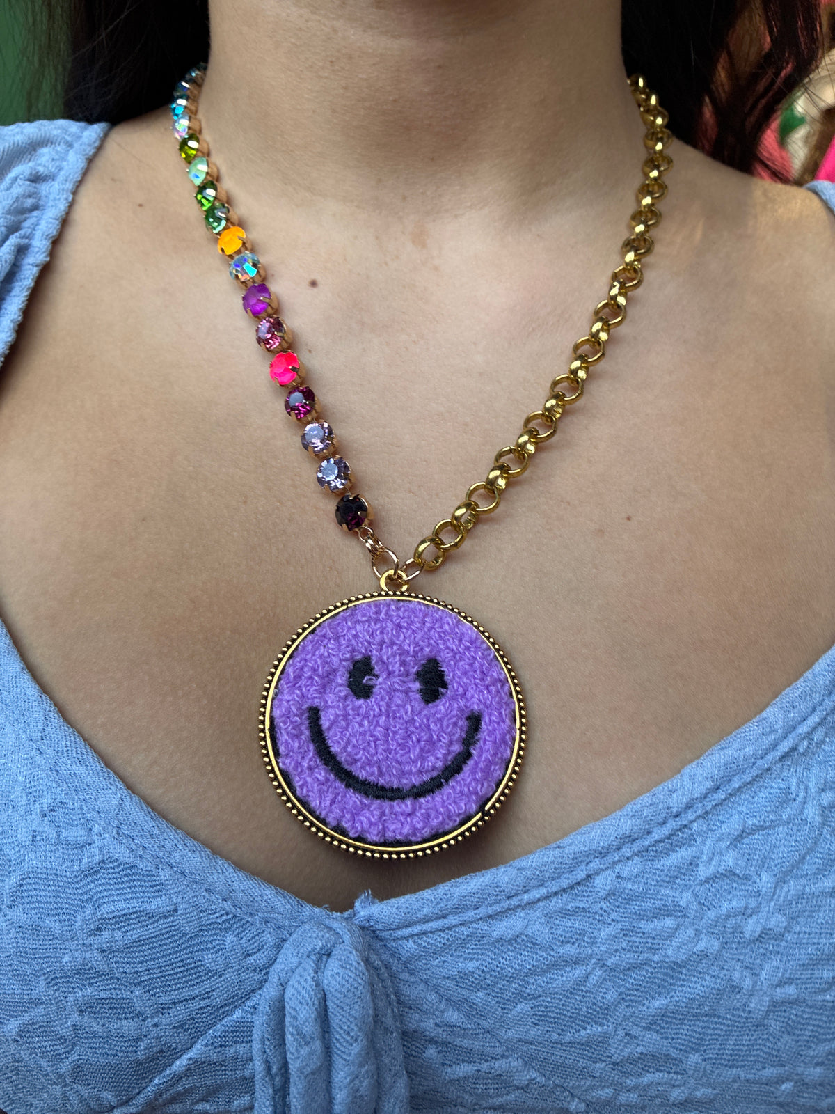 Light Purple Smile Necklace