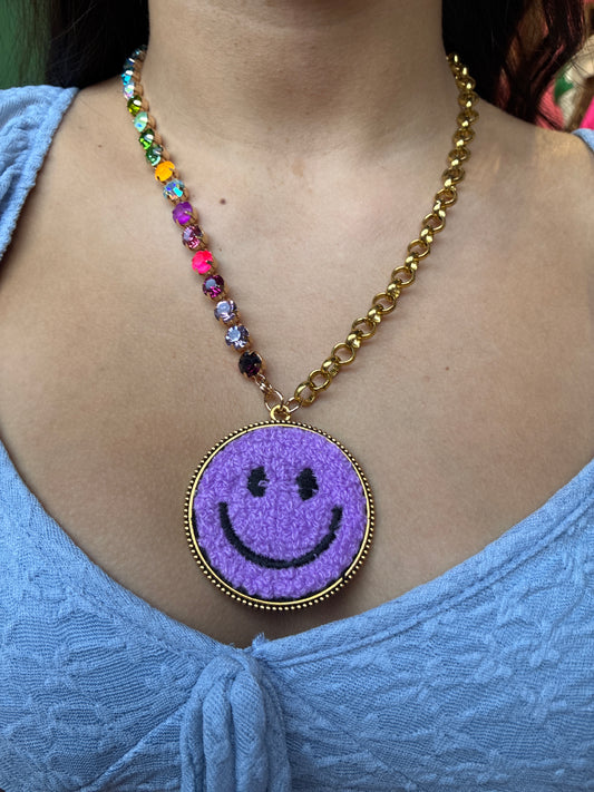 Light Purple Smile Necklace