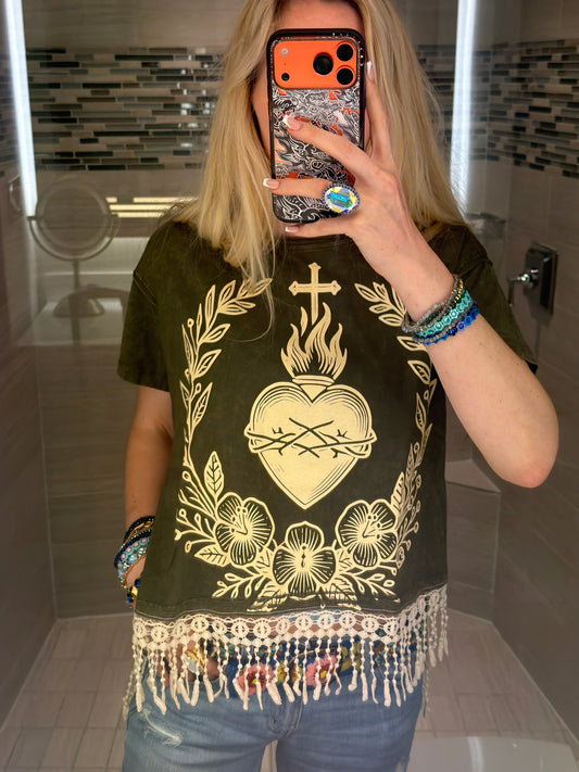 Sacred Heart Tassel T-Shirt