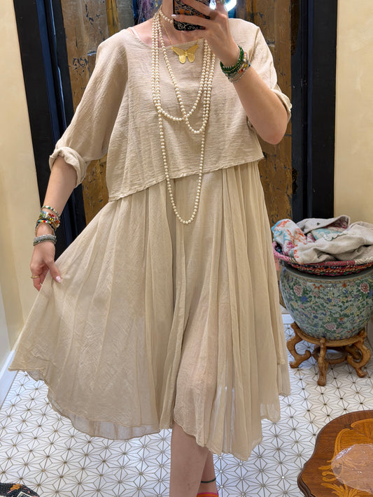 Ballerina Beige Dress