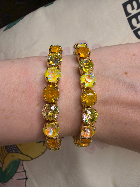 Mid Century Yellow Stretch Bracelet