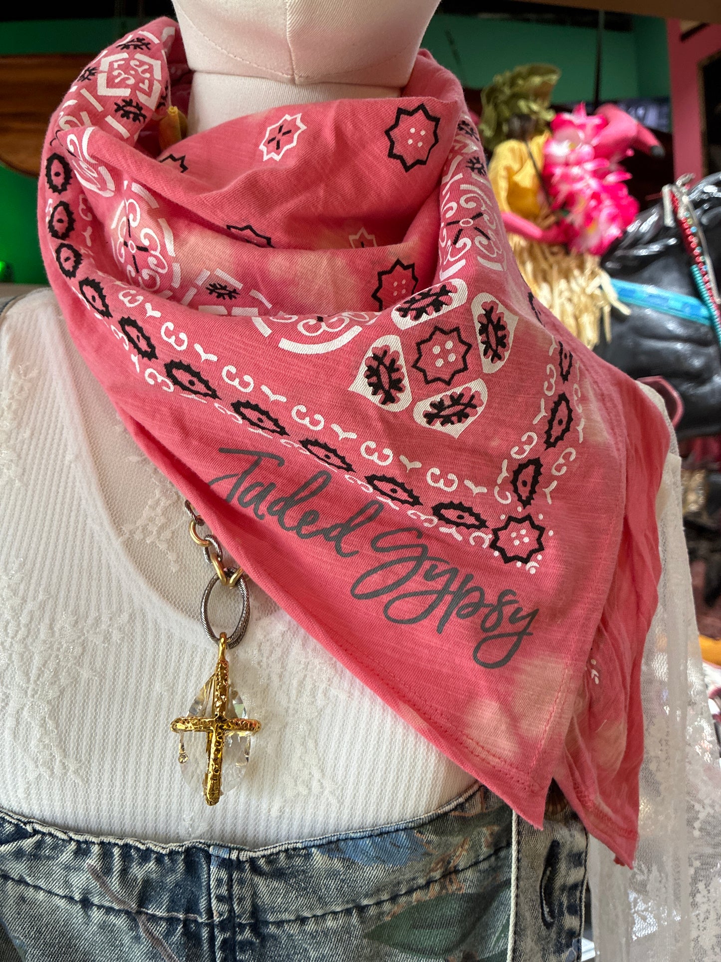 Coral T-Shirt Bandanna