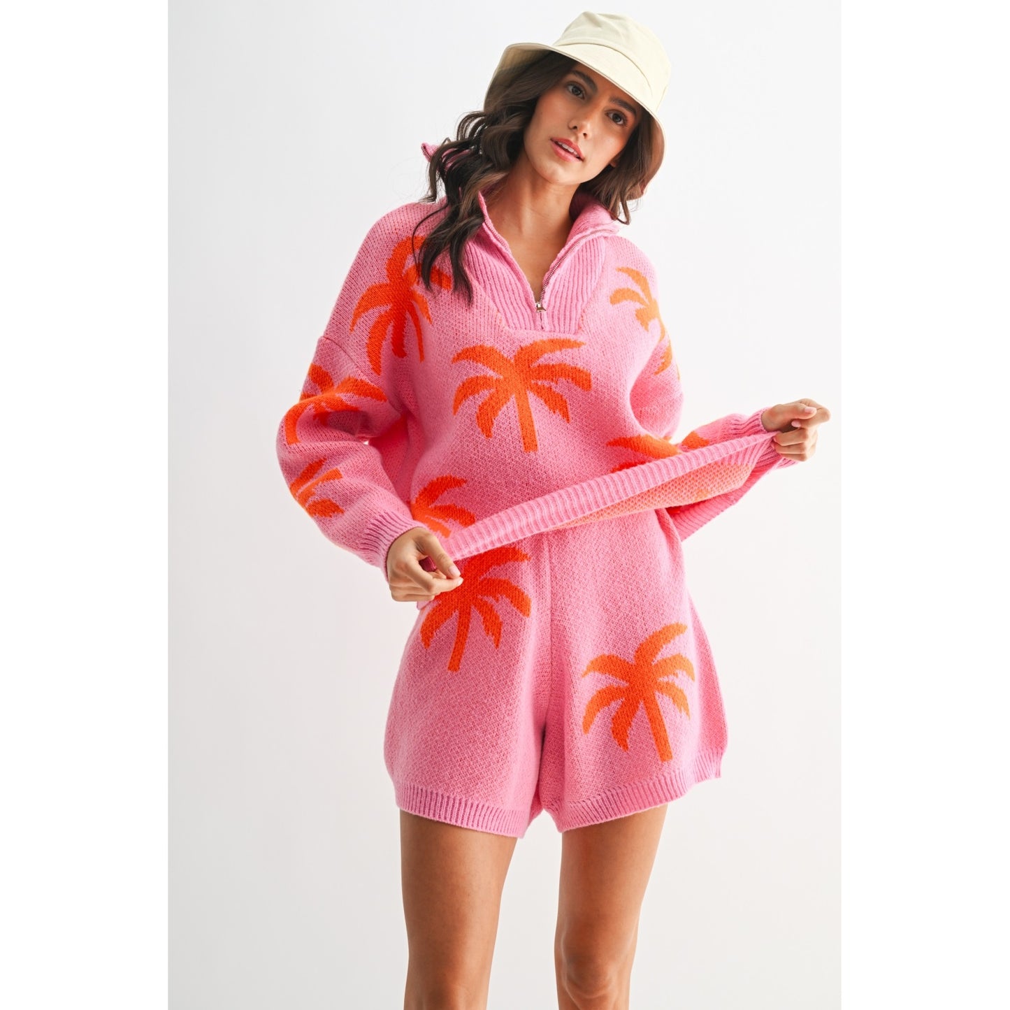 Pink and orange Palm Tree Lounge Set