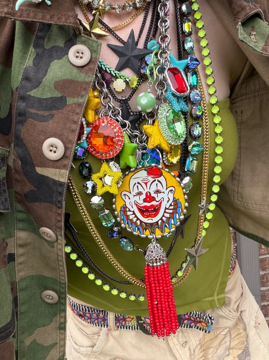 Sweet Cheeks Clown Necklace