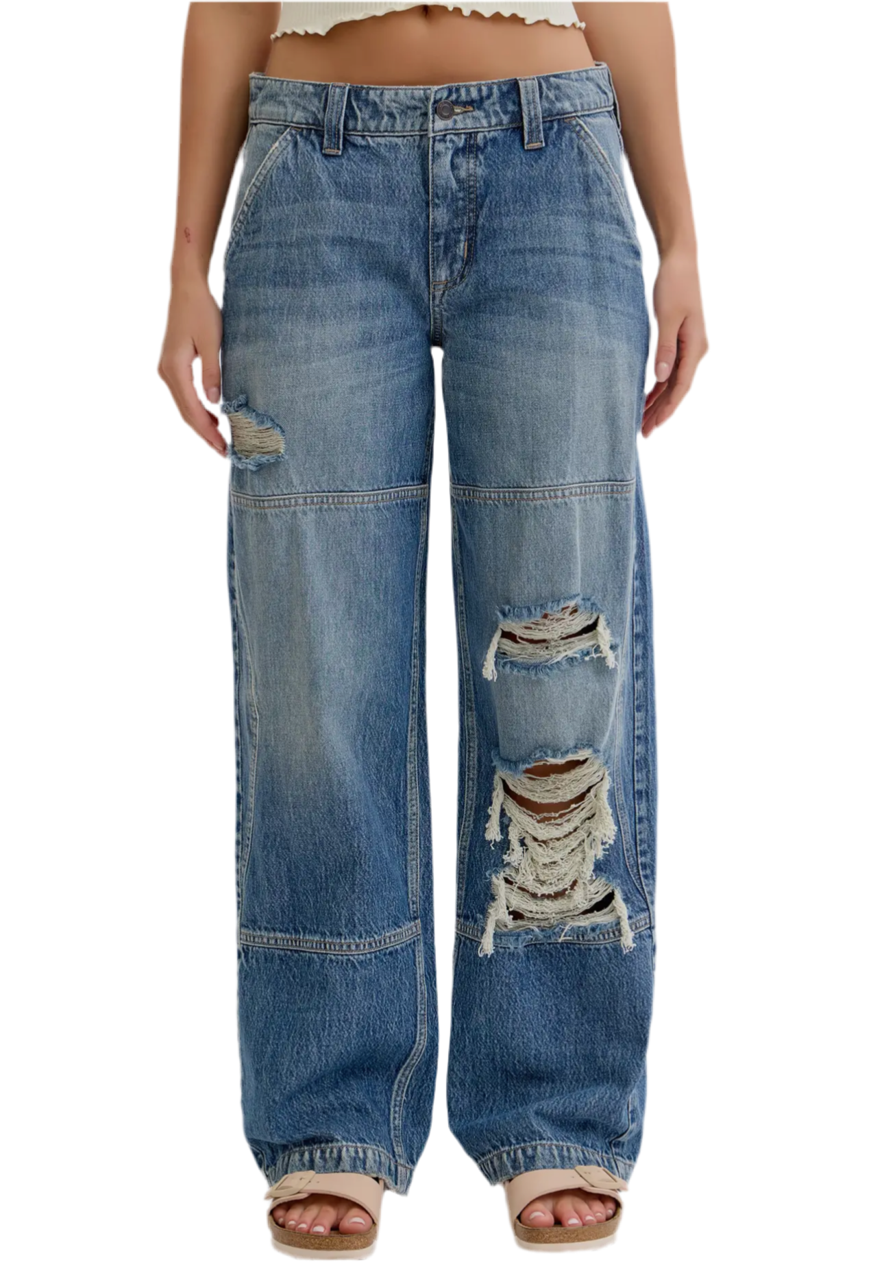 Low Rise Baggy Jeans