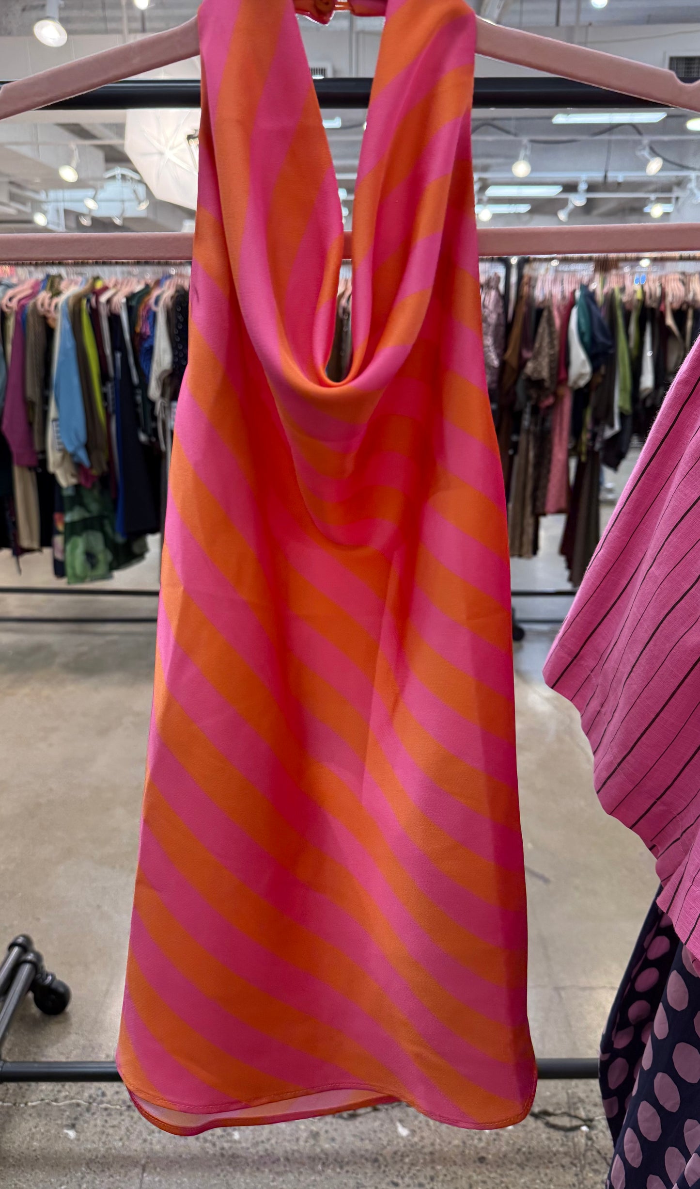 PRE ORDER Pink And Orange Halter Top
