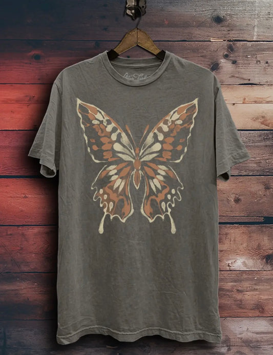 Vintage Butterfly Graphic T-Shirt